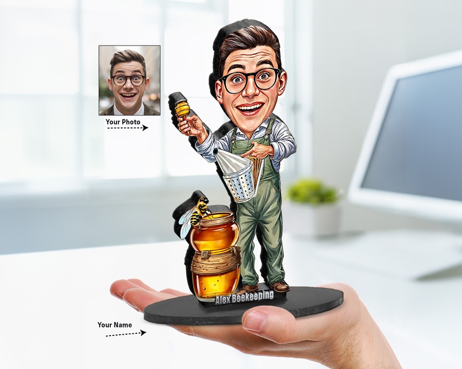 Beekeeper — Acrylic Stand figurine — custom Business gift