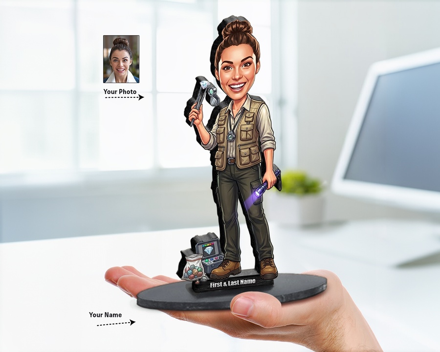 Gemologist figurine — custom Business gift