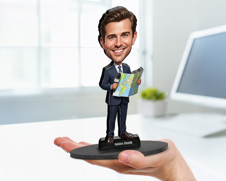 Meteorologist figurine — custom Business gift