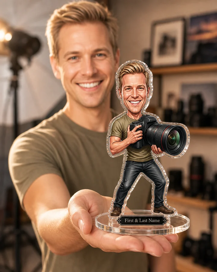 Photographer (Male) figurine — custom Business gift