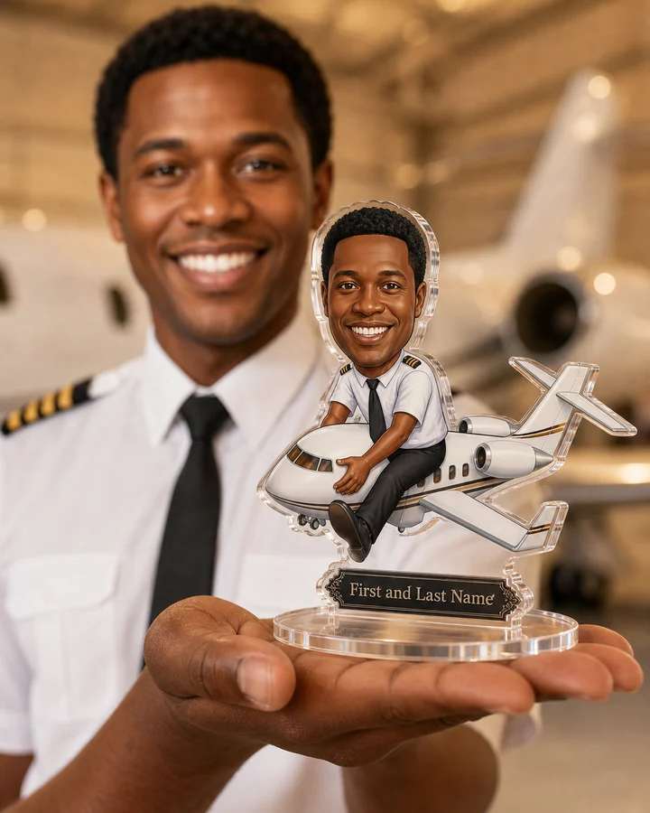 Pilot — Private Jet figurine — custom Business gift