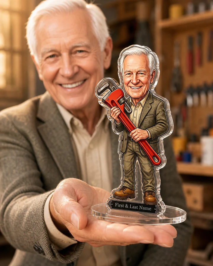 Plumber & Handyman figurine — custom Business gift