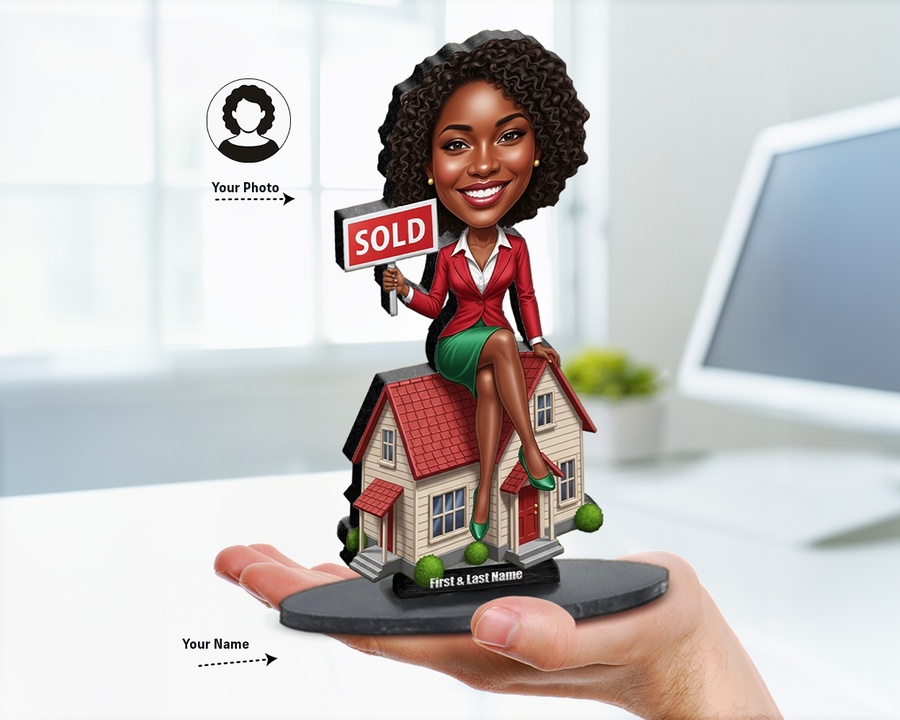 Real Estate Agent — Couple figurine — custom Business gift