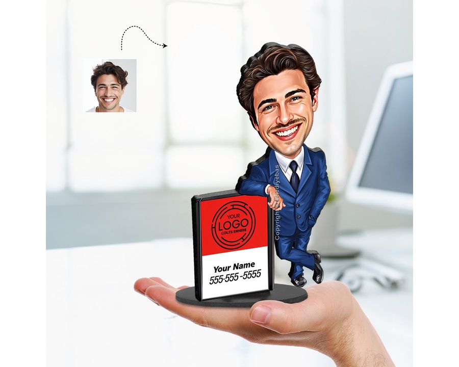 Male Real Estate Agent figurine — custom Business gift