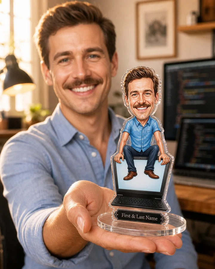Tech Professional (Male) figurine — custom Business gift