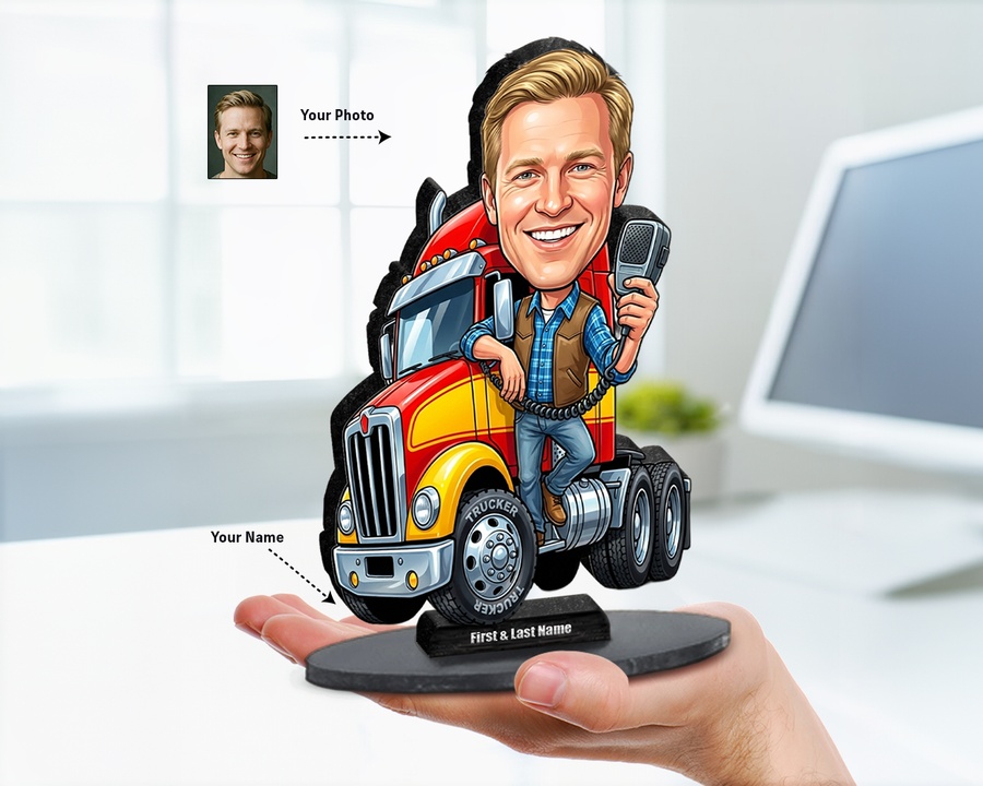 Truck Driver figurine — custom Business gift