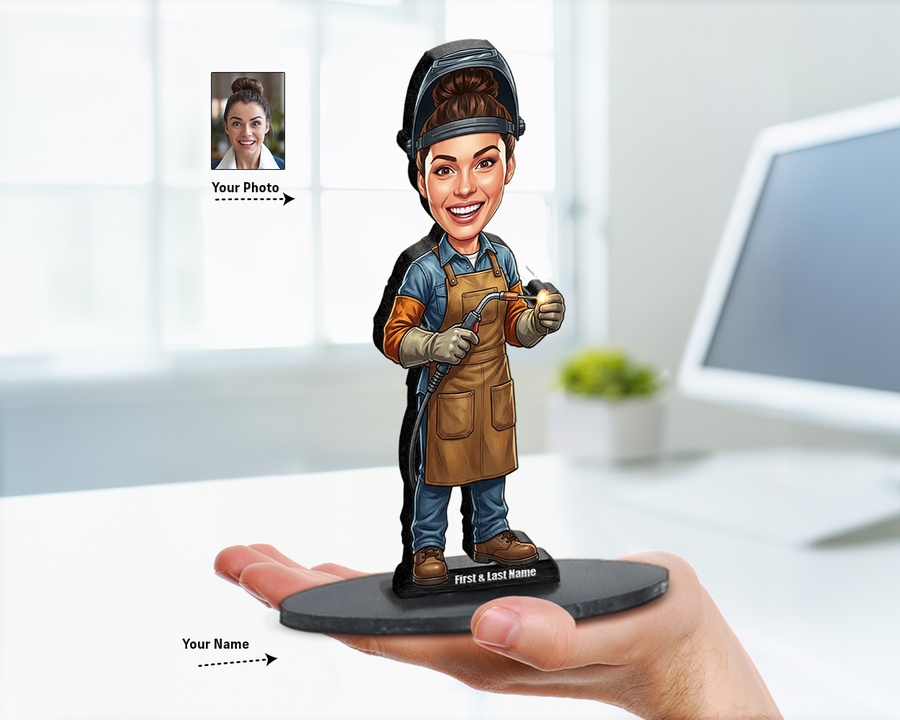 Welder figurine — custom Business gift