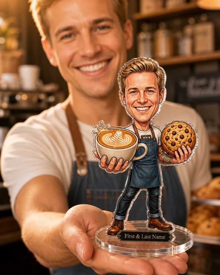 Barista (Male) figurine — custom Culinary gift