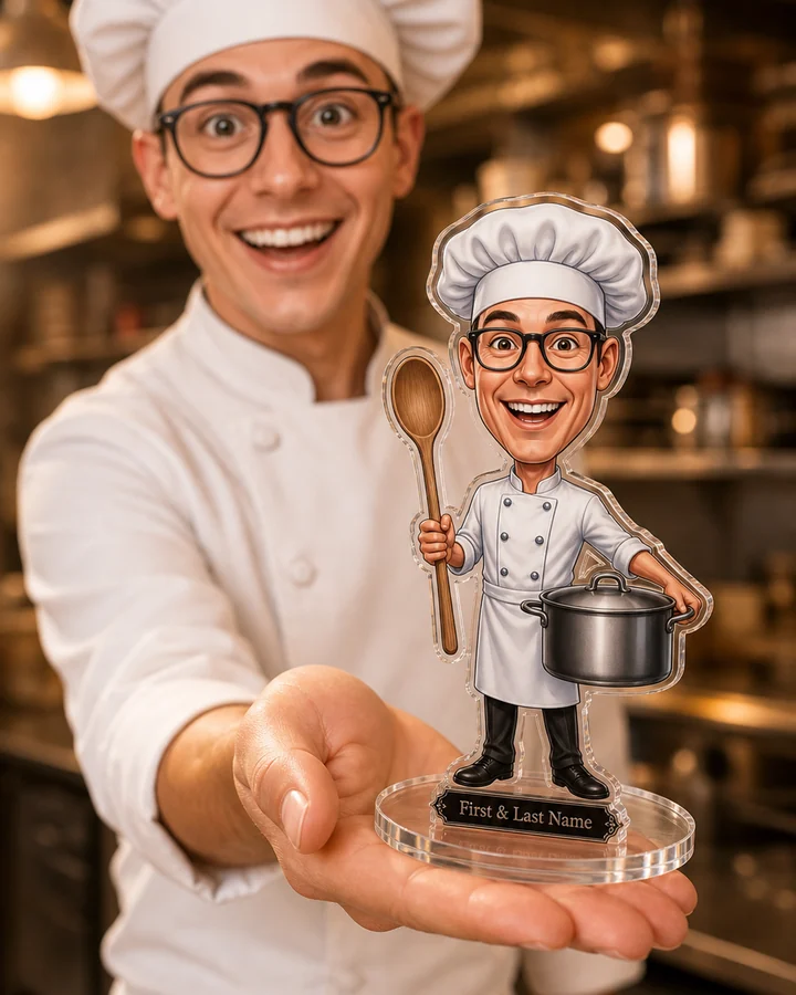 Chef (Male) figurine — custom Culinary gift