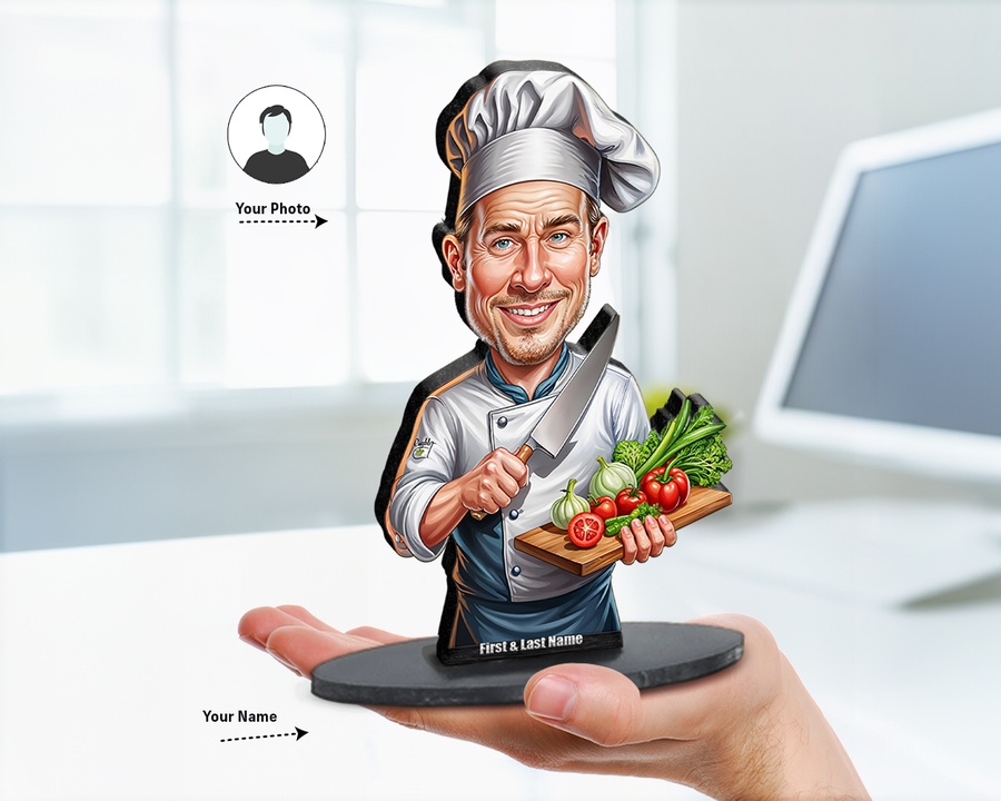Butcher Meat Cleaver figurine — custom Culinary gift