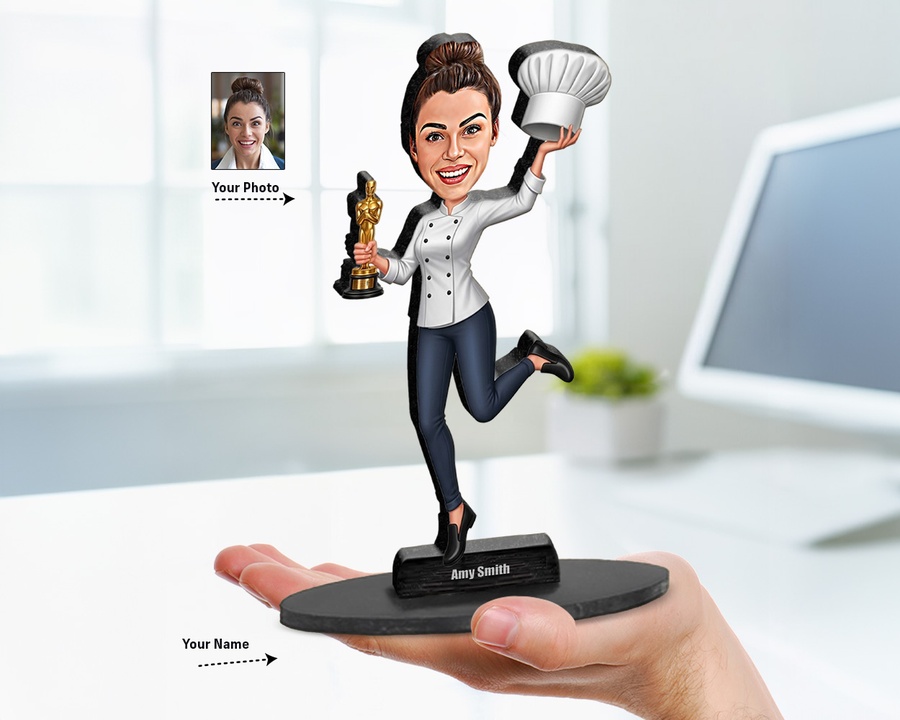 Chef Award Trophy figurine — custom Culinary gift