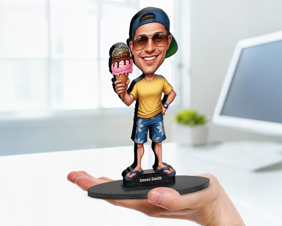 Ice Cream Lover Cone figurine — custom Culinary gift