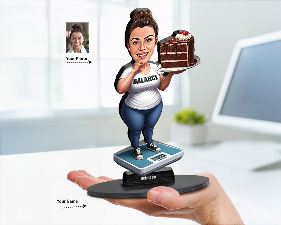 Pastry Chef Cake Stand figurine — custom Culinary gift