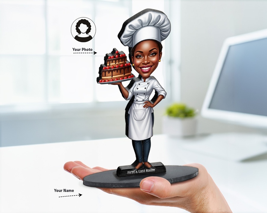 Pastry Chef figurine — custom Culinary gift