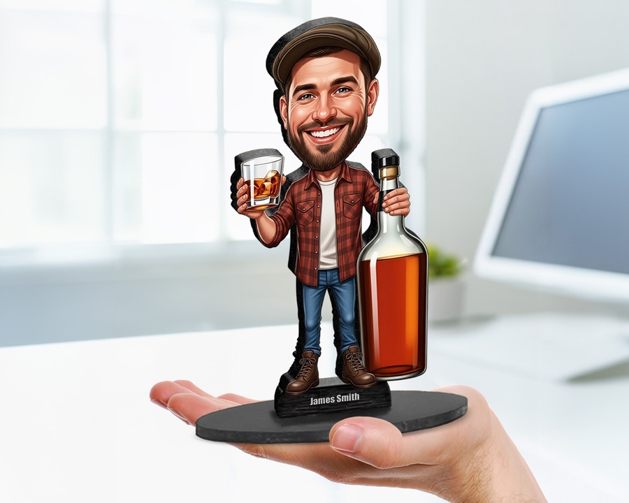 Whiskey Lover figurine — custom Culinary gift