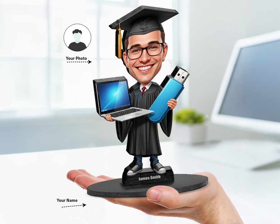 Computer Science Graduate figurine — custom Education gift