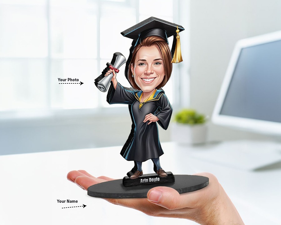 Graduate (Female) figurine — custom Education gift