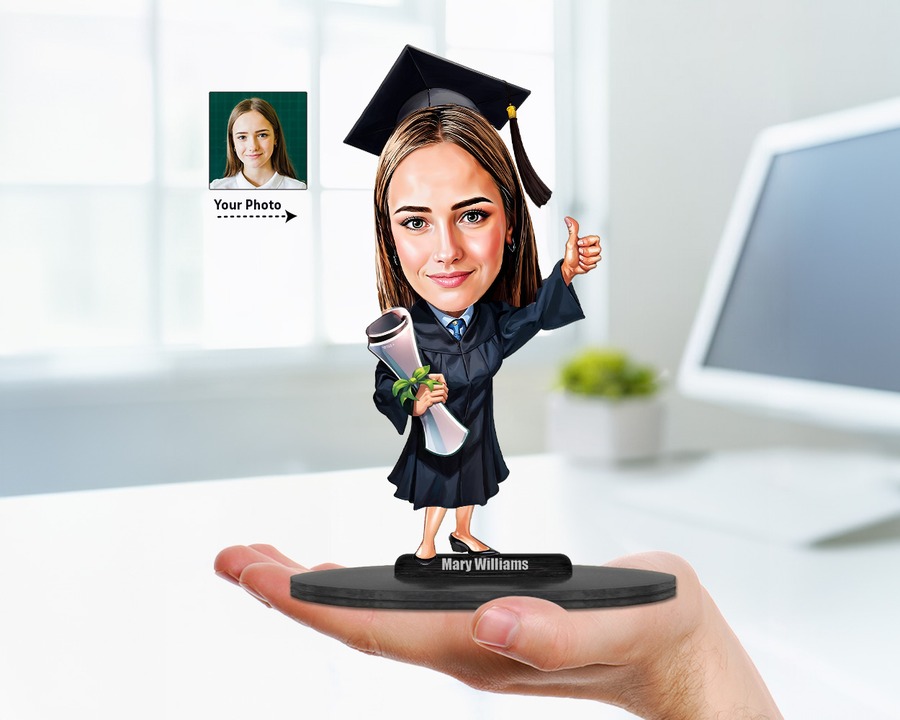 Graduate (Female) figurine — custom Education gift