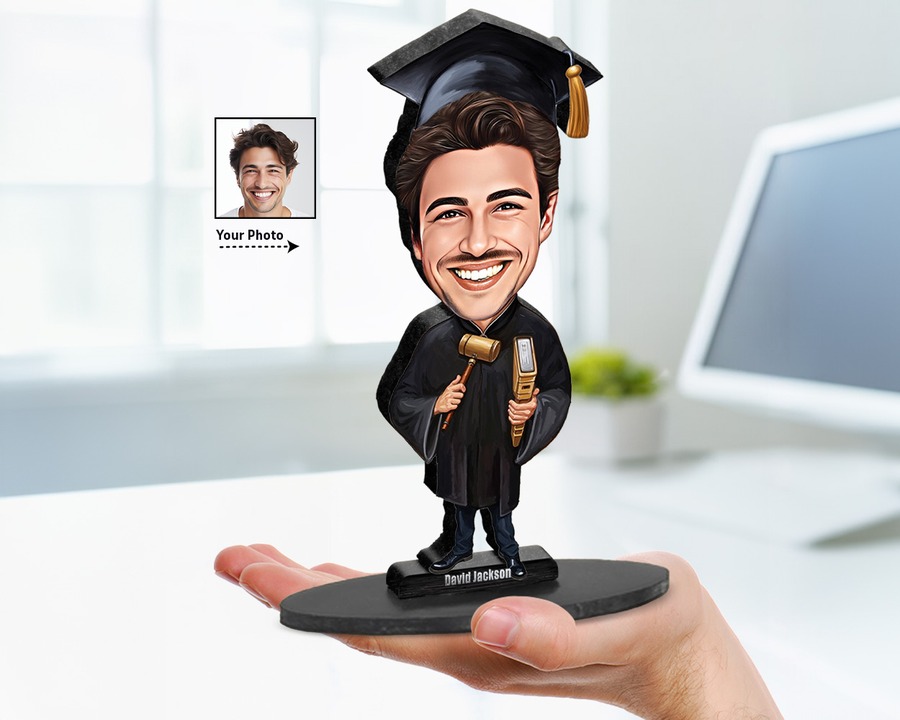 Graduate (Male) figurine — custom Education gift
