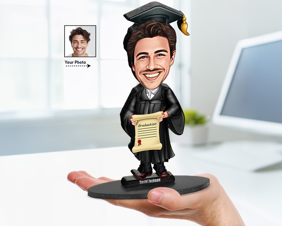 Graduate (Male) figurine — custom Education gift