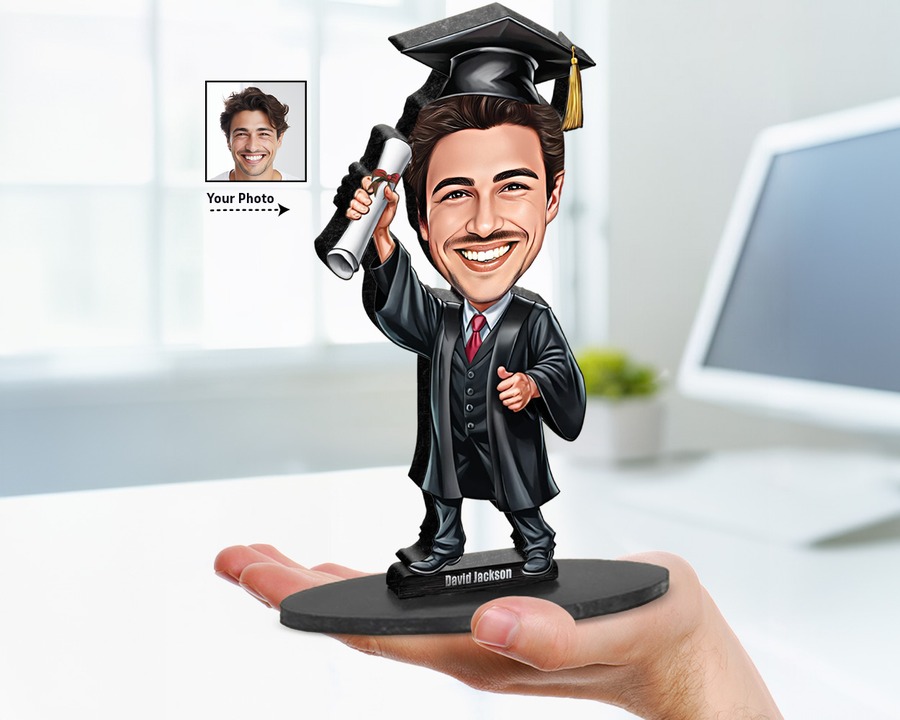 Graduate (Male) figurine — custom Education gift