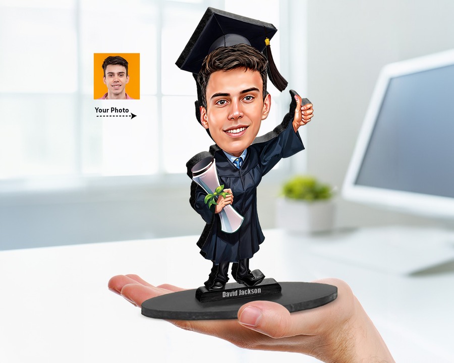 Graduate (Male) figurine — custom Education gift
