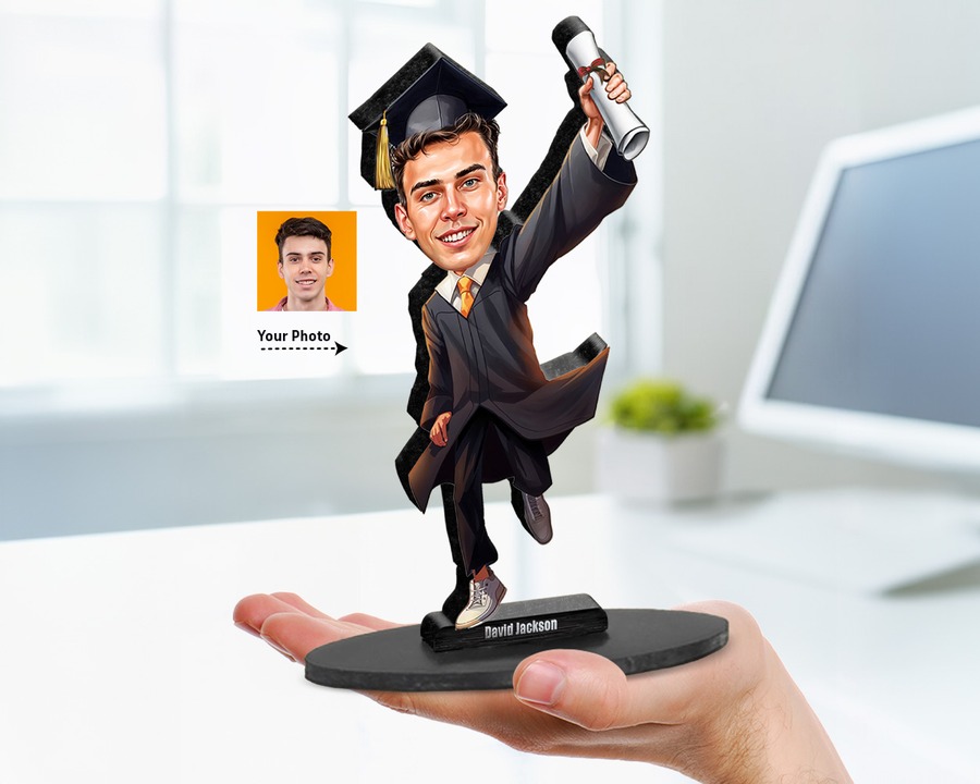 Graduate (Male) figurine — custom Education gift