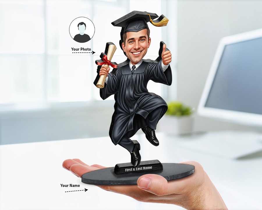 Graduate (Male) figurine — custom Education gift