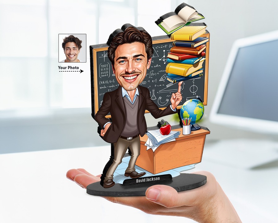 Teacher (Male) figurine — custom Education gift