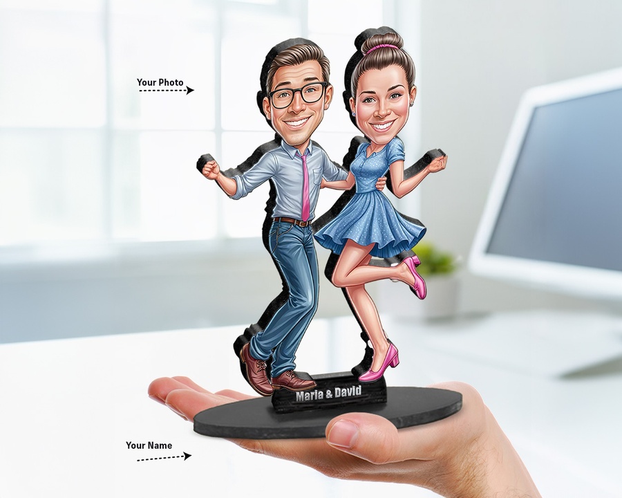 Dancing Couple figurine — custom Family gift