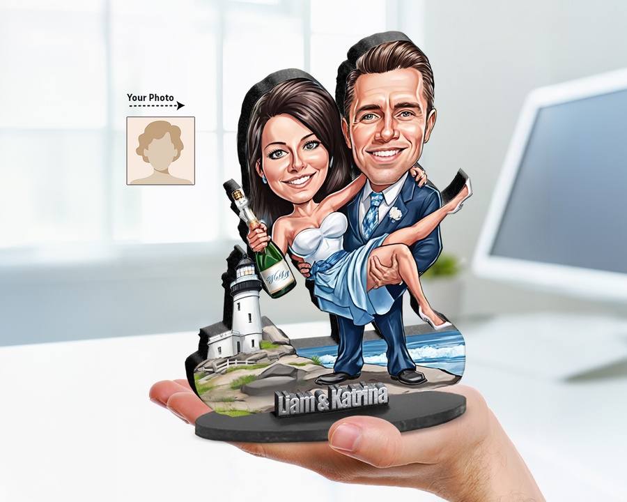 Firefighter Couple figurine — custom Family gift