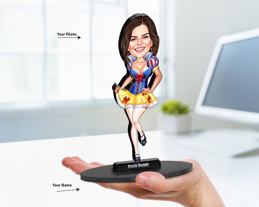 Superhero Female — Star Shield figurine — custom Family gift