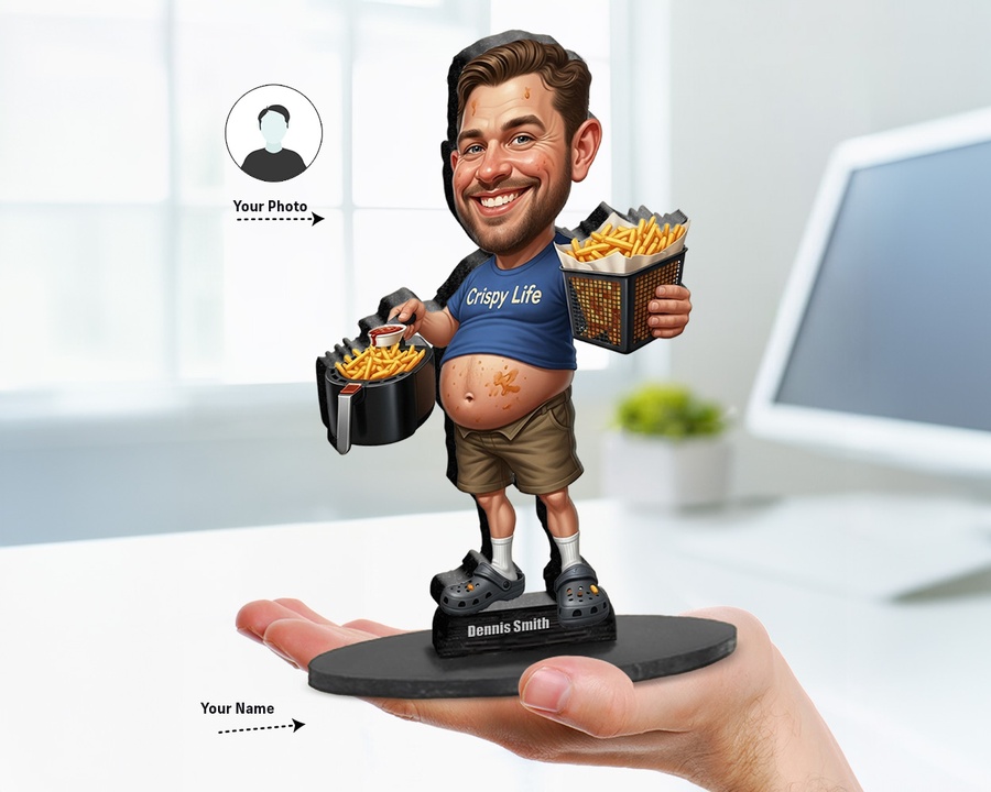 Air Fryer Addict figurine — custom Funny gift