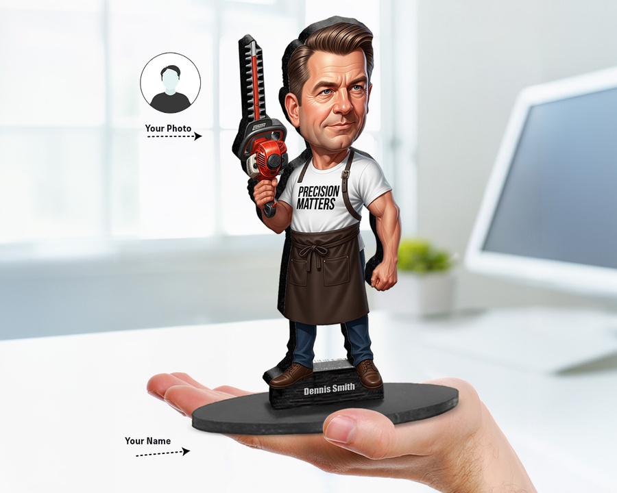 Barber Hedge Trimmer figurine — custom Funny gift