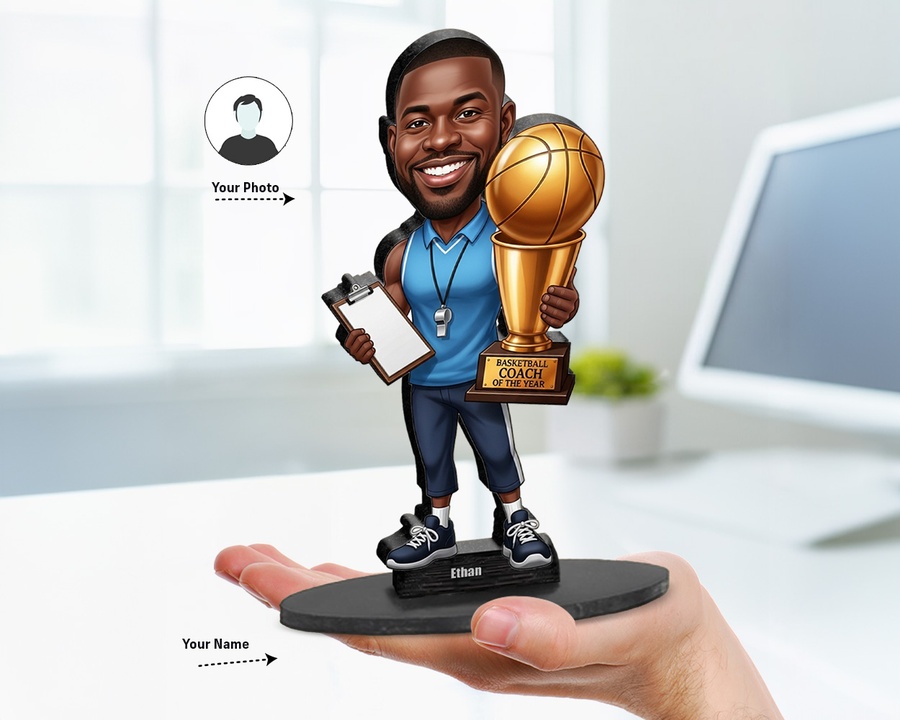Basketball Coach Award figurine — custom Funny gift