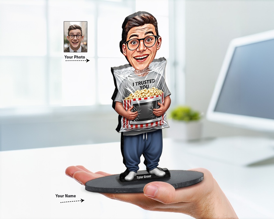 Popcorn Lover Movie figurine — custom Funny gift