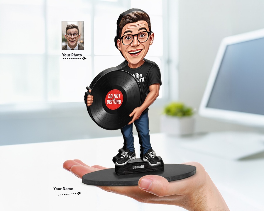 Vinyl Record Collector figurine — custom Funny gift