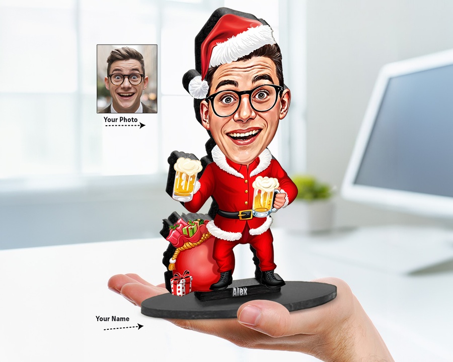 Santa Bells figurine — custom Seasonal gift