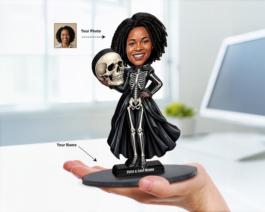 Gothic Skull Queen figurine — custom Seasonal gift