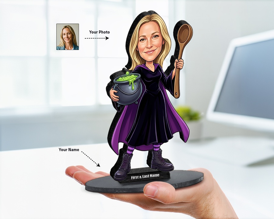 Witch Potion Spoon figurine — custom Seasonal gift