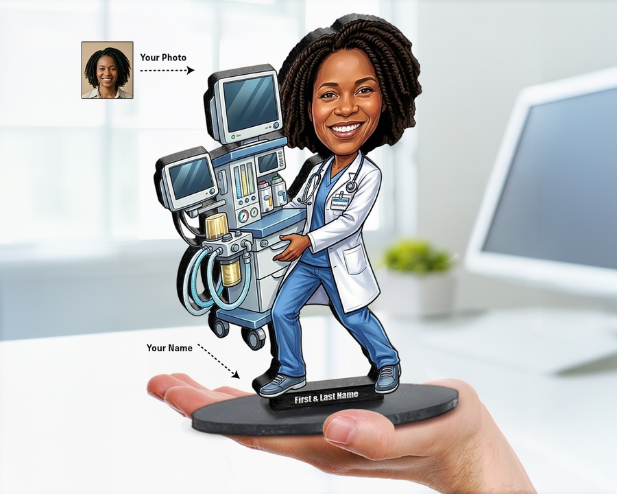 Anesthesiologist figurine — custom Healthcare gift