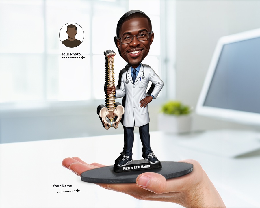 Chiropractor figurine — custom Healthcare gift