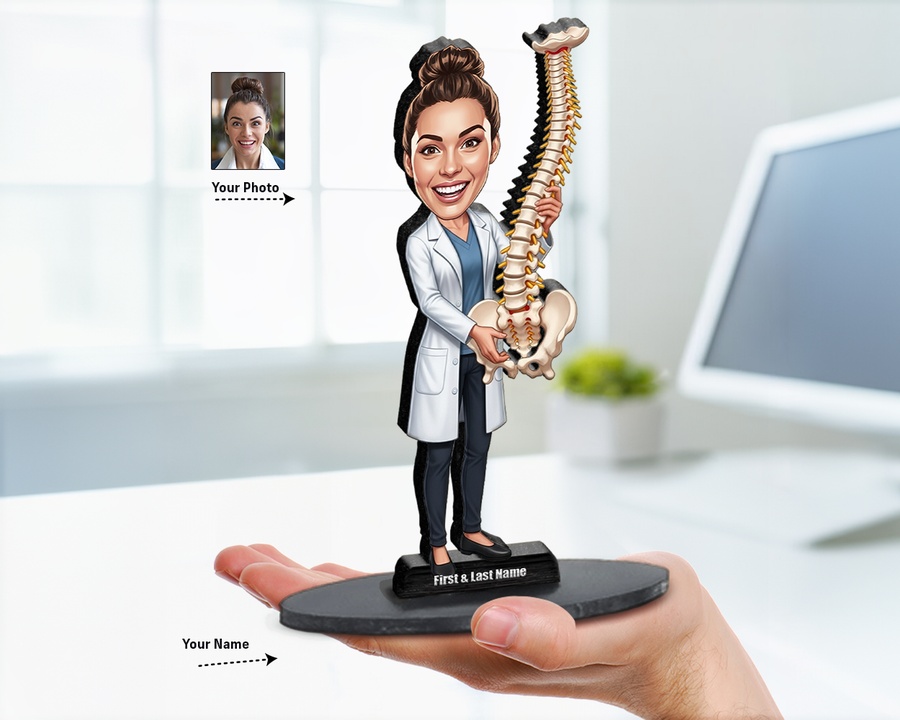 Chiropractor figurine — custom Healthcare gift