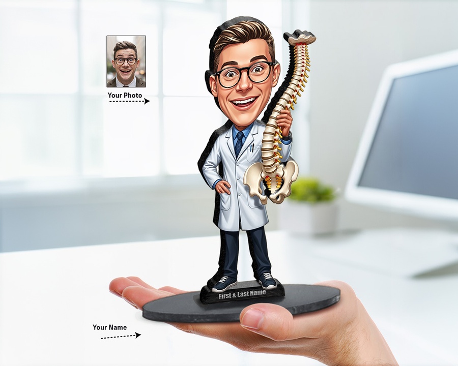 Chiropractor figurine — custom Healthcare gift