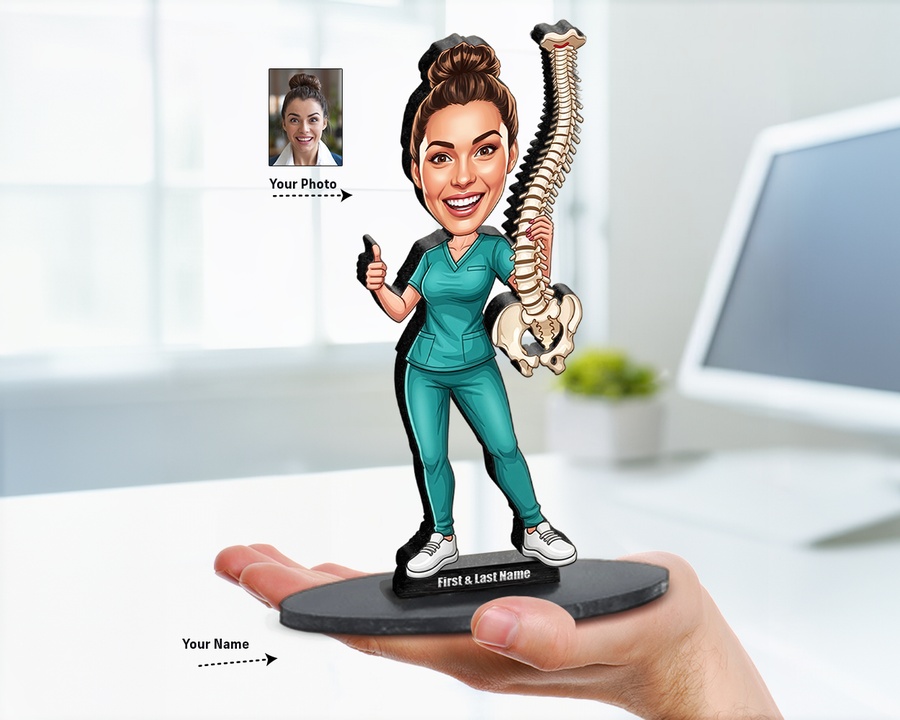 Chiropractor figurine — custom Healthcare gift