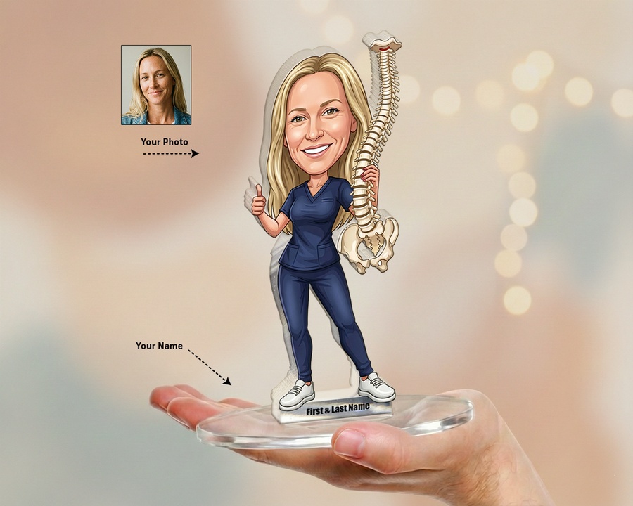 Chiropractor figurine — custom Healthcare gift