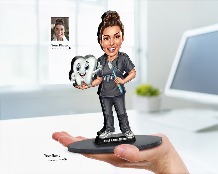 Dental Hygienist figurine — custom Healthcare gift