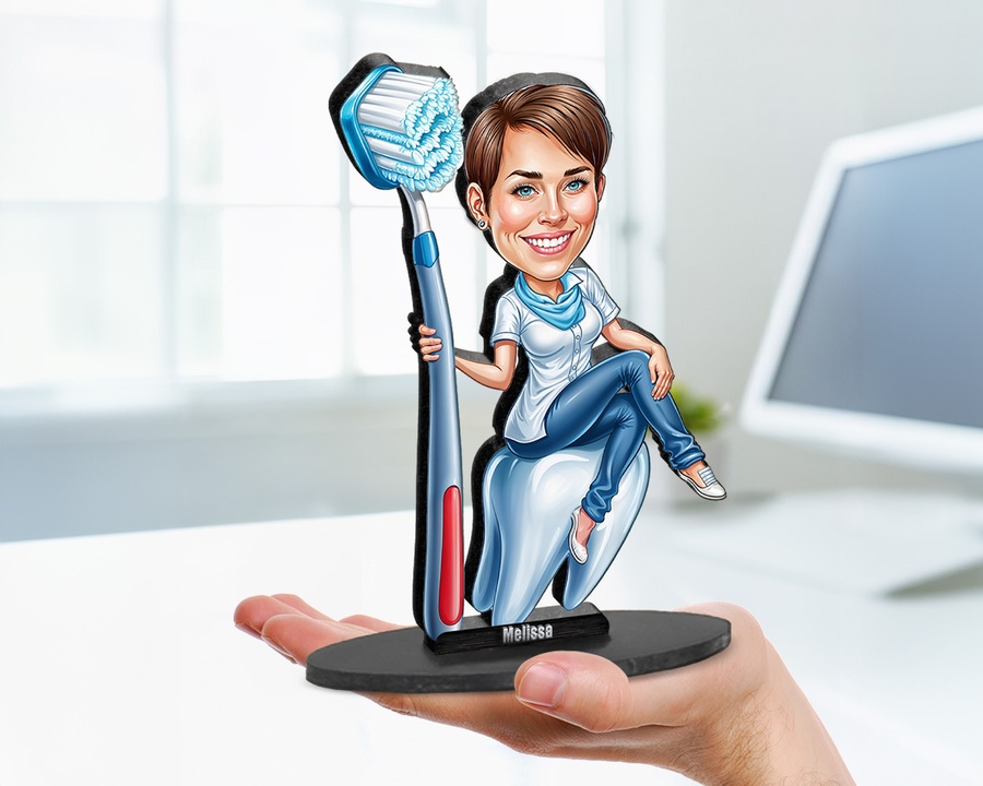 Dental Hygienist figurine — custom Healthcare gift