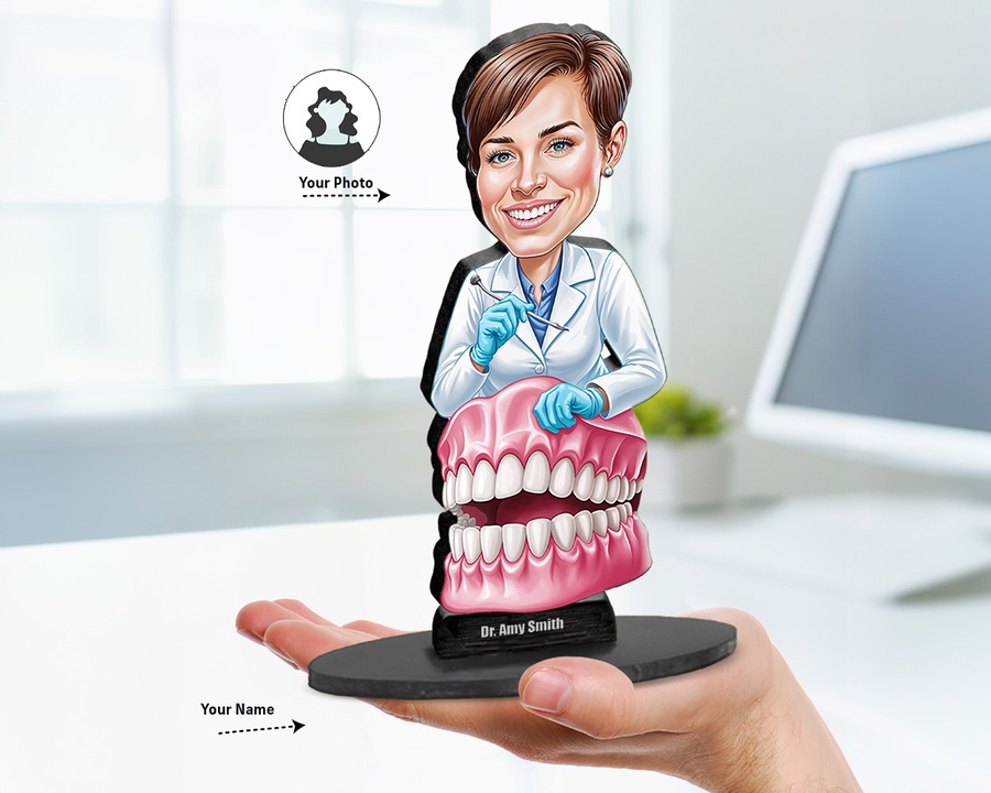 Dentist figurine — custom Healthcare gift