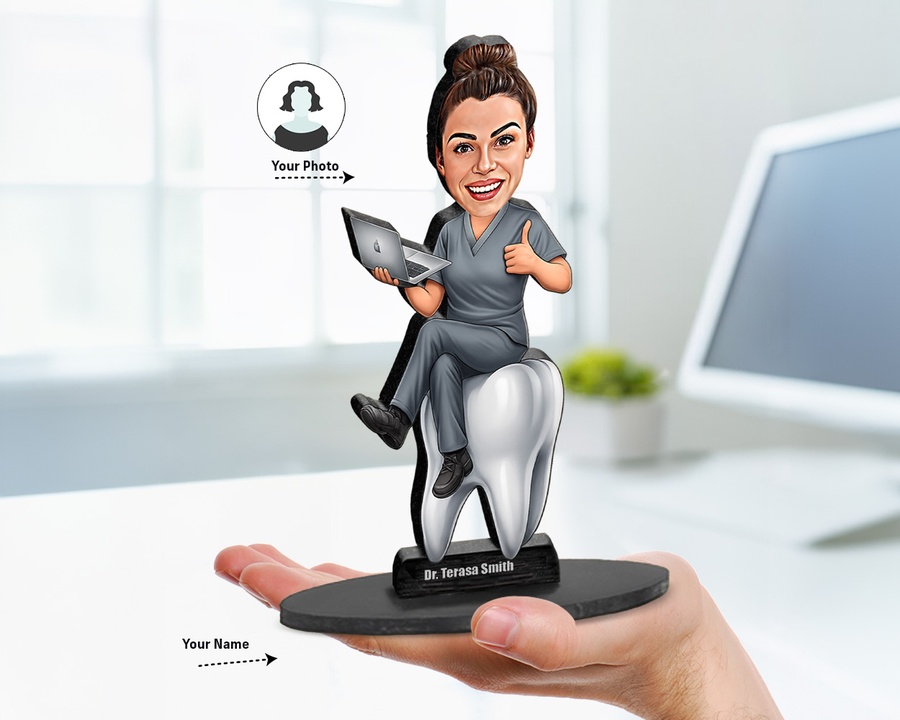 Dentist figurine — custom Healthcare gift